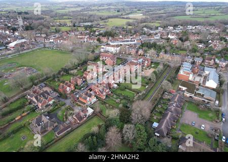 Tenterden Kent UK Luftdrohnenansicht der Stadt Stockfoto