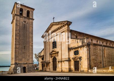 Die Kathedrale in Pula Stadt, Kroatien, Europa. Stockfoto