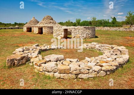 Kazun-Park in der istrischen Region Kroatiens, nationale historische Stätte Stockfoto