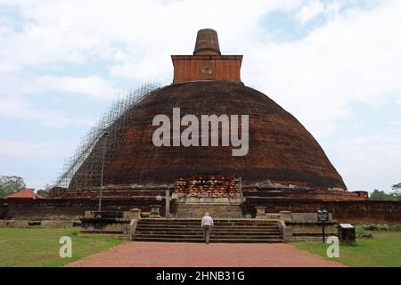 Jetavanarama Stupa auf Anuradhapura in Sri Lanka Stockfoto