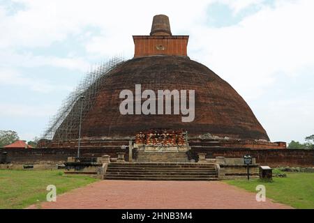 Jetavanarama Stupa auf Anuradhapura in Sri Lanka Stockfoto