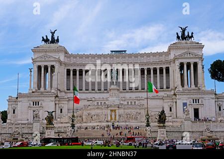 Das Nationaldenkmal von Viktor Emmanuel II. In Rom Italien Stockfoto