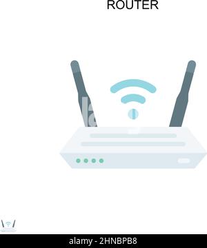 Einfaches Vektorsymbol des Routers. Illustration Symbol Design-Vorlage für Web mobile UI-Element. Stock Vektor