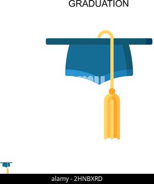 Einfaches Vektorsymbol für Graduierung. Illustration Symbol Design-Vorlage für Web mobile UI-Element. Stock Vektor