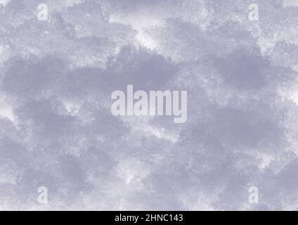 Abstrakte Kunst Hintergrund hellgraue Farben. Aquarellmalerei auf Leinwand mit silbernem Farbverlauf. Fragment der Grafik auf Papier mit Muster. Textur auf der Rückseite Stockfoto