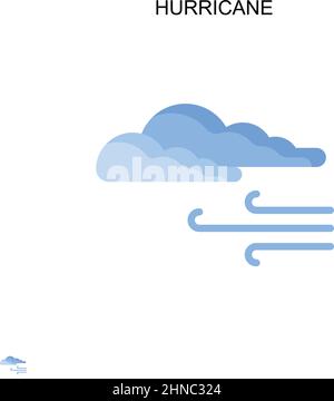 Einfaches Vektor-Symbol für Hurrikan. Illustration Symbol Design-Vorlage für Web mobile UI-Element. Stock Vektor