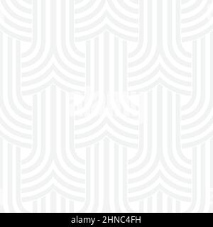 Überlappendes Nahtloses Muster im Art déco-Stil Moderne abstrakte, subtile Textur. Hintergrund der Vektorgrafik. Stock Vektor