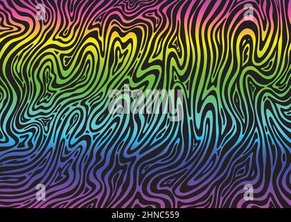 Psychedelischer abstrakter Hintergrund. Hintergrund der Vektorgrafik. Stock Vektor