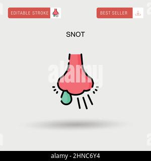 Symbol für „snot Simple Vector“. Stock Vektor