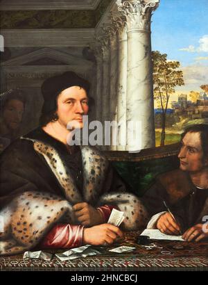 Sebastiano del Piombo (Sebastiano Luciani). Porträt von Ferry Carondelet mit seinen Sekretären. Ca. 1510 - 1512. Öl auf der Platte. 112,5 x 87 cm Stockfoto