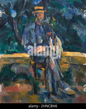 Paul Cézanne. Sitzender Mann. 1905 - 1906. Öl auf Leinwand. 64,8 x 54,6 cm Stockfoto