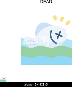 Dead Simple Vector-Symbol. Illustration Symbol Design-Vorlage für Web mobile UI-Element. Stock Vektor
