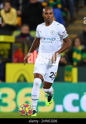 Fernandinha of Manchester City - Norwich City / Manchester City, Premier League, Carrow Road, Norwich, Großbritannien - 12th. Februar 2022 nur zur redaktionellen Verwendung - es gelten DataCo-Einschränkungen Stockfoto