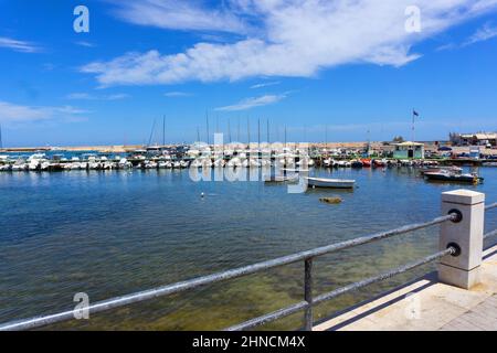 Italien, Apulien, Bari, Santo Spirito, Hafen Stockfoto