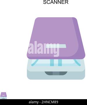Einfaches Vektorsymbol des Scanners. Illustration Symbol Design-Vorlage für Web mobile UI-Element. Stock Vektor