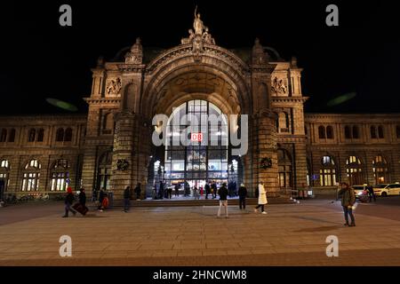 Nürnberg Barock Architektur beim Bahnhof oder Hauptbahnhof in der Innenstadt oder Altstadt von Nürnberg oder Nürnberg, Franken, Bayern Stockfoto