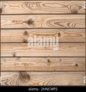 Hintergrund mit Holzstruktur. Natürliche hellbraune Holzbretter. Stockfoto