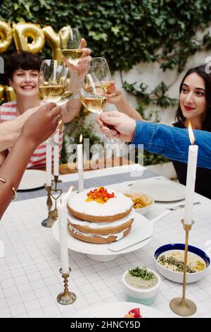 Feiern Sie das Leben und die Liebe Stockfoto