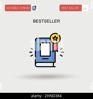 Bestseller einfaches Vektor-Symbol. Stock Vektor