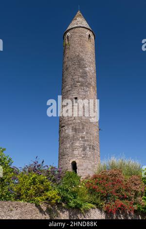 Irland, County Mayo, Killala, Killala Round Tower. Stockfoto