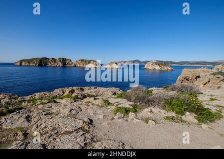 Malgrats Islands Marine Reserve, Calviá, Mallorca, Balearen, Spanien Stockfoto