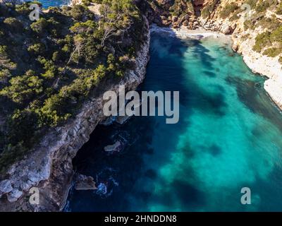 Caló d es Moro, Santanyi, Mallorca, Balearen, Spanien Stockfoto