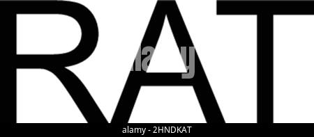 Ratte einfaches Vektorsymbol. Illustration Symbol Design-Vorlage für Web mobile UI-Element. Stock Vektor