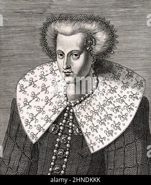 Anne von Dänemark, 1574–1619, Königin von Schottland, England und Irland durch Heirat mit König James VI. Und I Stockfoto