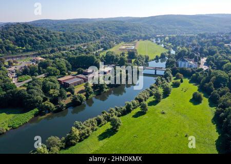 Witten, Nordrhein-Westfalen, Deutschland - Witten an der Ruhr. Die Stadt Witten liegt im Südosten des Ruhrgebiets und ist eine Kreisstadt Stockfoto