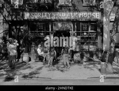 McSorleys Old Ale House wurde 1854 in New York City, New York, USA, gegründet Stockfoto