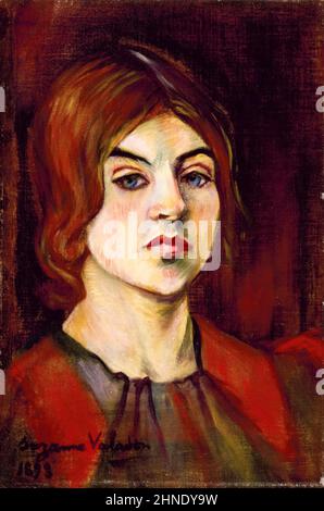 Suzanne Valadon (1865-1938), Selbstporträt in Öl auf Leinwand, 1898 Stockfoto