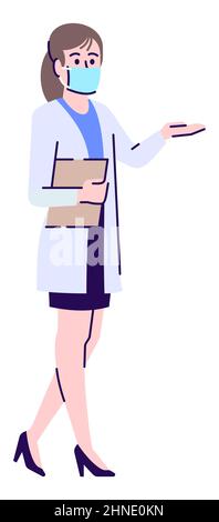 Halbflache RGB-Farbvektordarstellung für Verwaltungsaufgaben Stock Vektor