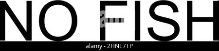 Kein einfaches Vektor-Symbol für Fische. Illustration Symbol Design-Vorlage für Web mobile UI-Element. Stock Vektor