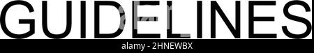 Einfaches Vektorsymbol „Richtlinien“. Illustration Symbol Design-Vorlage für Web mobile UI-Element. Stock Vektor