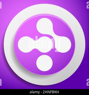 Verbundene Kreise, Knoten als Technologie, Technologie, Elektronik und Verbindung Symbol, Symbol - Stock Vektor Illustration, Clip-Art-Grafiken Stock Vektor
