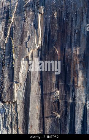 Vue panoramique sur les Pans de travassac depuis le saut de la Girale Stockfoto