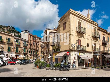 Stadt Monreale in der Nähe von Palermo, Sizilien, Italien Stockfoto