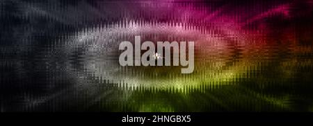 Eine abstrakte psychedelischen burst Hintergrundbild. Stockfoto