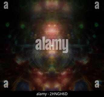 Eine abstrakte psychedelischen burst Hintergrundbild. Stockfoto