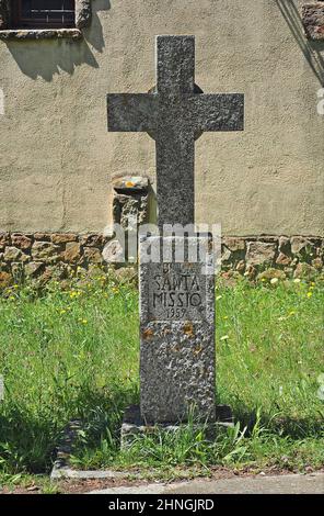 Kirche Sant Feliu in Buixalleu in der Region La Selva Provinz Gerona, Katalonien, Spanien Stockfoto