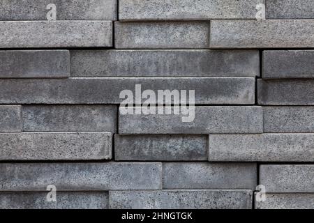Abstrakt Hintergrund Textur Grau Rau Ungleichmäßig Ziegelsteinwand Stockfoto