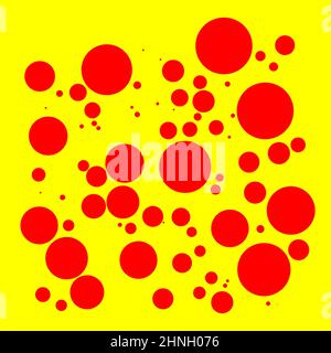 Popart dutone, rot-gelbe Vektor-Textur, patttern - Stock Vektor-Illustration, Clip-Art-Grafiken Stock Vektor