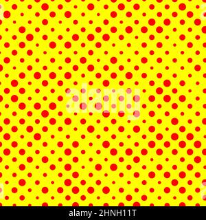 Popart dutone, rot-gelbe Vektor-Textur, patttern - Stock Vektor-Illustration, Clip-Art-Grafiken Stock Vektor