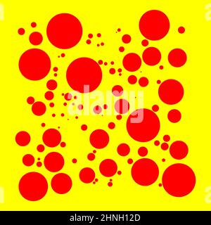 Popart dutone, rot-gelbe Vektor-Textur, patttern - Stock Vektor-Illustration, Clip-Art-Grafiken Stock Vektor