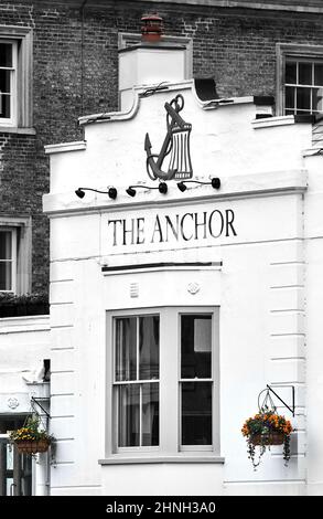 Die Anchor Pub, Cambridge, England. Stockfoto