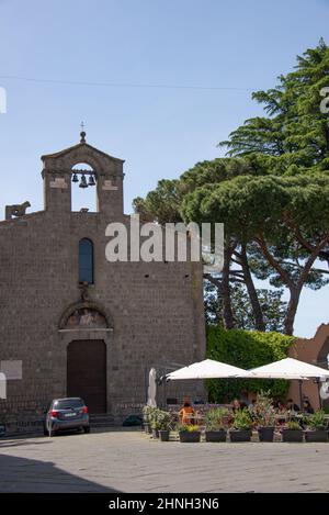 Europa, Italien, Viterbo, Jesus Platz, St. Silvester Kirche Stockfoto