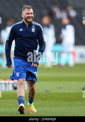 James Norwood von Ipswich Town - Milton Keynes Dons / Ipswich Town, Sky Bet League One, Stadium MK, Milton Keynes, Großbritannien - 12th. Februar 2022 nur zur redaktionellen Verwendung – es gelten die Einschränkungen von DataCo Stockfoto