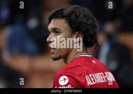Stadion San Siro, Mailand, Italien. 16th. Februar 2022. Champions League Football, Runde von 16:1st, Inter Mailand gegen Liverpool FC; TRENT ALEXANDER ARNOLD, Liverpool Credit: Action Plus Sports/Alamy Live News Stockfoto