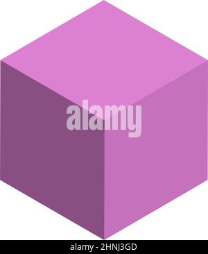 Perfektes isometrisches Würfelvektorelement - Stock-Vektor-Illustration, Clip-Art-Grafiken Stock Vektor