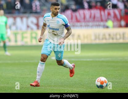 firo: 02/13/2022 Fuvuball, Fußball, 2nd Bundesliga, Saison 2021/2022, F95 Fortuna Dvºsseldorf, Düsseldorf - FC Schalke 04 2:1 Einzelaktion, Victor Pallson Stockfoto